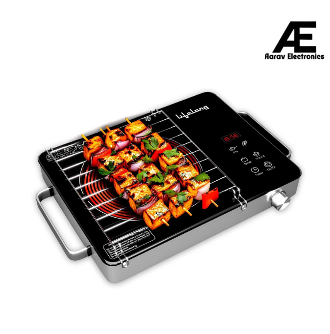 Lifelong LLIRC001 2000W Infrared Induction Stove with Digital Display, Auto Shut-Off & Voltage Protection