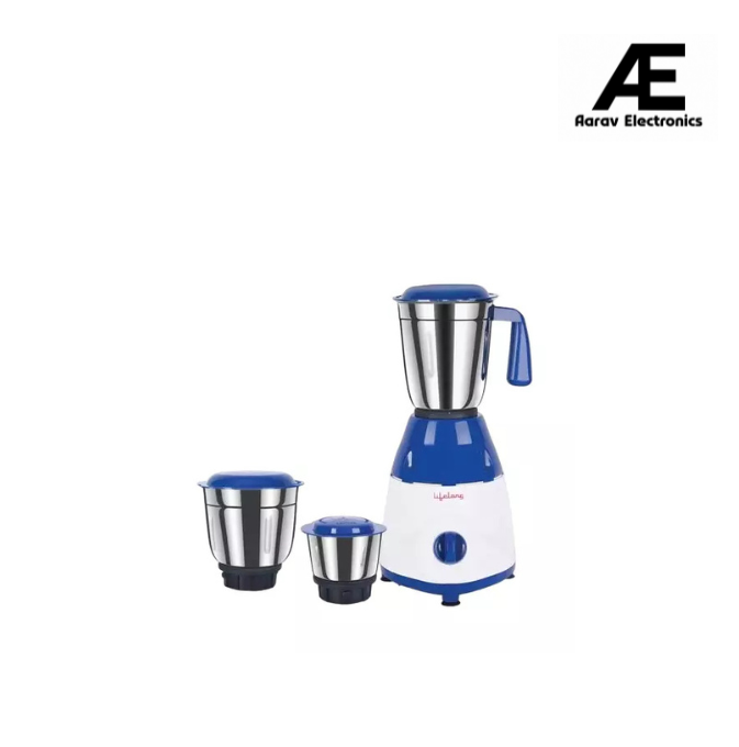 Lifelong Mixer Grinder for Kitchen | 3 Jars 750 Watt Mixie with Chutney Jar, Liquidizing Jar &amp; Wet Grinder |Blender for Juices, Smoothies &amp; Purees with Stainless Steel Blades, 3-Speed &amp; Pulse Function LLMG600