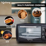 Lifelong OTG 10 Litre – Electric Oven Toaster Griller for Kitchen- 1000 W Auto Shut Off & 30 Minute Timer Control – Machine for Baking Pizza, Cake, Grilling Chicken & Toasting Bread at Home (LLOT10)