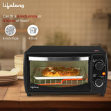 Lifelong OTG 10 Litre - Electric Oven Toaster Griller for Kitchen- 1000 W Auto Shut Off &amp; 30 Minute Timer Control - Machine for Baking Pizza, Cake, Grilling Chicken &amp; Toasting Bread at Home (LLOT10)