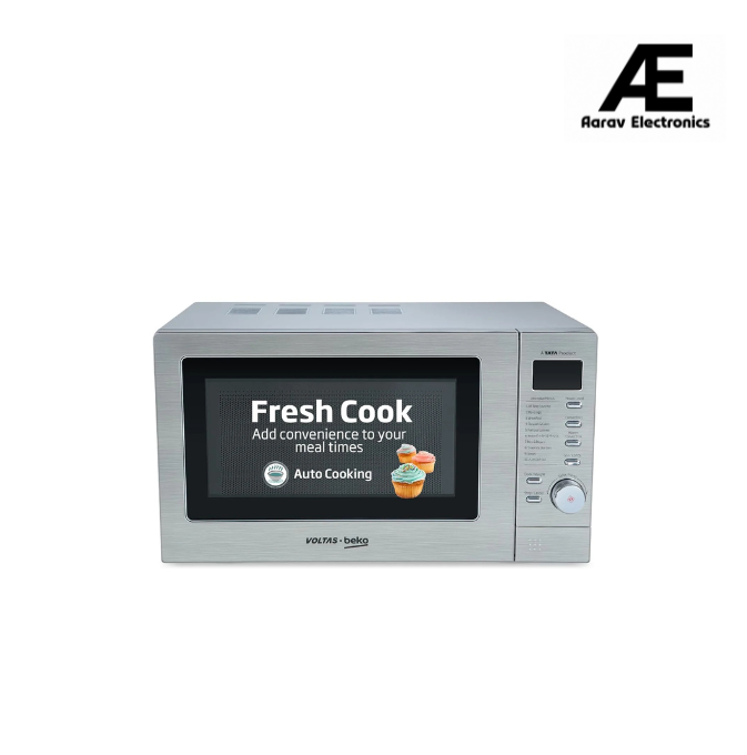 Voltas Beko 20 L Convection Microwave Oven, 10 power levels (MC20SD, Silver)