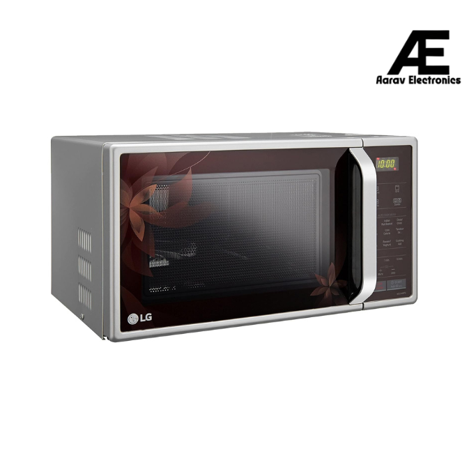 LG 21 L Convection Microwave Oven (MC2145BPG, Silver Dancing Floral, With Starter Kit) (Open Box / Without Box)