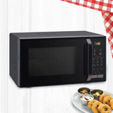LG 21 L Convection Microwave Oven (MC2146BG, Glossy Black, with Glass Door, 151 Auto Cook Menu, Quartz Heater, Health Plus Menu)