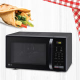 LG 21 L Convection Microwave Oven (MC2146BG, Glossy Black, with Glass Door, 151 Auto Cook Menu, Quartz Heater, Health Plus Menu)