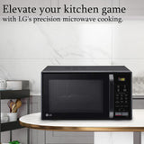 LG 21 L Convection Microwave Oven (MC2146BV, Black, Auto Cook Menu, Defrost, Stainless Steel Cavity, Heathplus menu, Indian Cuisine, Tandoor Se, Paneer/Curd, Steam Clean &amp; Quartz Heater)