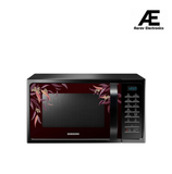 Samsung 28 L Convection Microwave Oven with SlimFry (MC28H5025VR/TL, Black Delight Red Pattern)