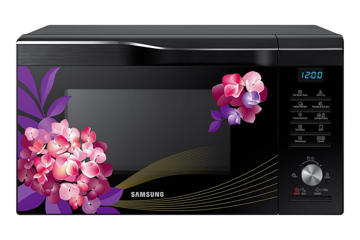 Samsung 28L Convection Microwave Oven (MC28M6036CH/TL, Black &amp; Pattern, 10 Yr warranty)