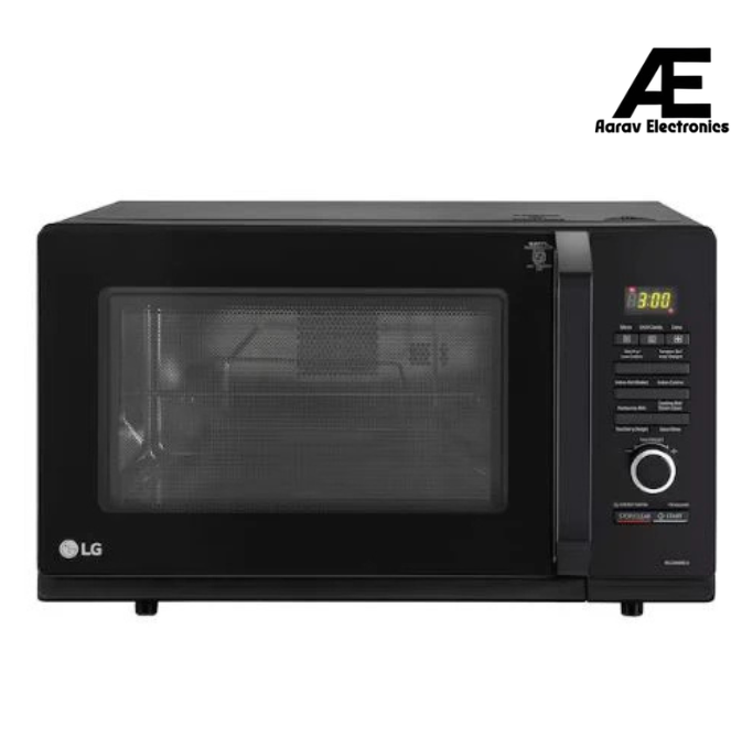 LG 28 L Charcoal Convection Microwave Oven with 301 Auto Cook Menu, Floral Black(MC3286BLU)