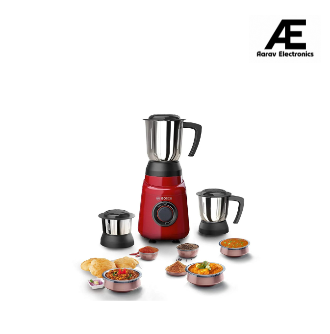 Bosch MGM2133RIN TrueMixx Joy 500W Mixer Grinder (Red)