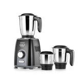 USHA Colt Prime Mixer Grinder| 500W| Powerful 100% Copper Motor| Rust Resistant Stainless Steel Jars &amp; Blades| Uniform Grinding with 3 Jars| 5 Years Motor Warranty