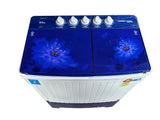 Voltas Beko 8.5 Kg Semi-Automatic Top Load Washing Machine, 5 Star Rating, Blue and White, WTT85UAA/BLSSWH5GFD