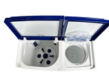 Voltas Beko 8.5 Kg Semi-Automatic Top Load Washing Machine, 5 Star Rating, Blue and White, WTT85UAA/BLSSWH5GFD