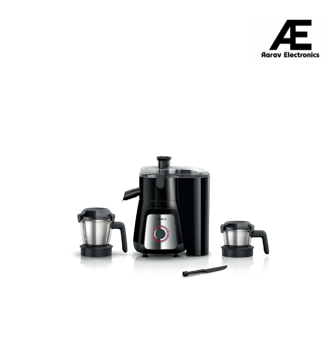 Bosch TrueMixx Pro 1000W Juicer Mixer Grinder (MJ8722A1KI), 2 Jars, Black