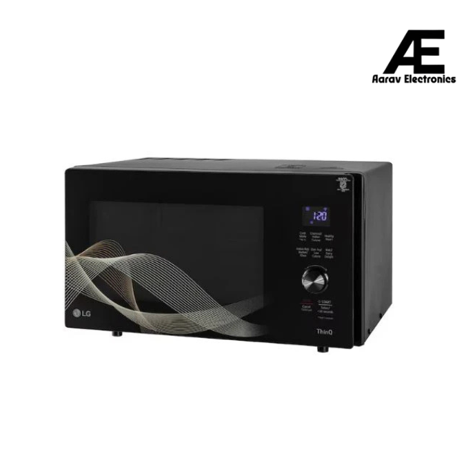 LG 28 L Scan-To-Cook Charcoal Microwave Oven with Healthy Heart™, Charcoal Lighting Heater, Motorised Rotisserie, Black(MJEN286UHW) (Open Box / Without Box)