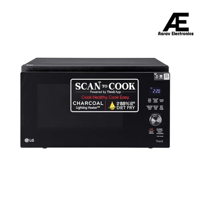 LG 32 L Wi-Fi Enabled Charcoal Convection Microwave Oven (MJEN326SFW, Black) (Open Box / Without Box)