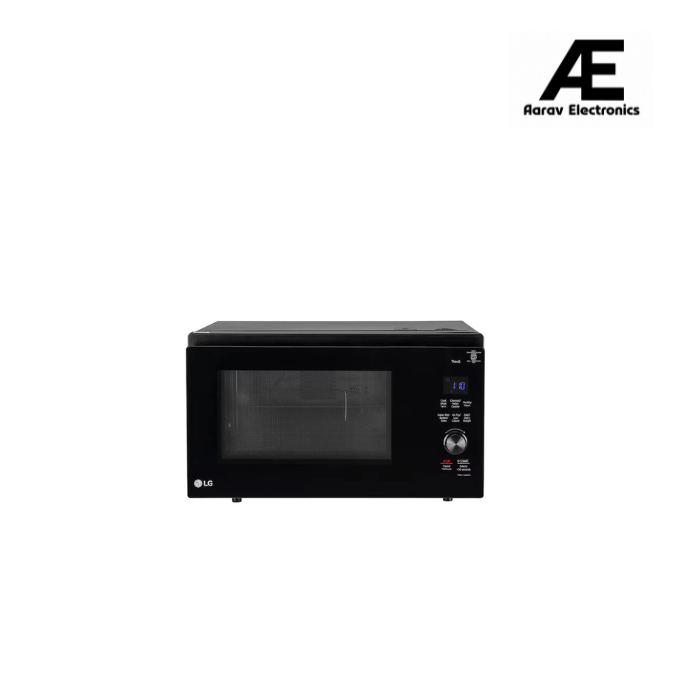 LG 32 L Convertible Microwave Oven with Air Fry, Charcoal Lighting Heater™, 431 Auto Cook Menu Powered by Thinq, Black