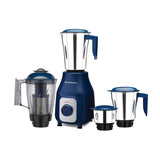 Morphy Richards TetraBlend 750W Mixer Grinder with 4 Jars (Blue &amp; Chrome) – Juicer, Chutney, Dry/Wet, Liquidizing Jar | Overload Protection | 3-Speed Control | 2-Year Warranty