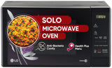 LG 20 L Solo Microwave Oven (MS2043BP, Black, Health plus Menu, I-Wave Technology, Indian Cuisine, Even Reheat &amp; Defrost, Auto Cook Menu, Anti-Bacterial Cavity &amp; Steam Clean)