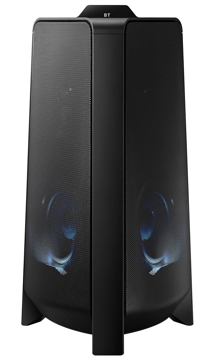 Samsung 500 W Sound Tower High Power Audio, Floor Standing Speaker, Bi-Directional Sound, Water Resistant, Party Lights, Bluetooth Multi-Connection, USB Music Playback (MX-T50/XL,Black)