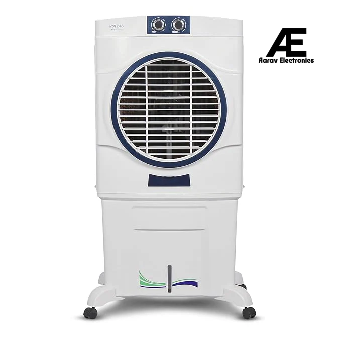 Voltas Magic Air 85 Round Room Air Cooler for Home, Honey Comb Cooling Pads with 3 Speed Control Functions, 85 Litres, White