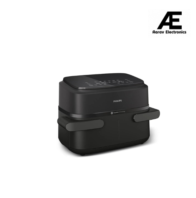 Philips 1000 Series Airfryer Double Drawer NA154/00 – 7.1L, Removable Divider, RapidAir Technology, 10 Cooking Modes