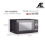 Panasonic 20L Solo Microwave Oven (NN-ST266BFDG, Black, 51 Auto Menus)