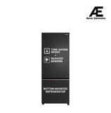 Panasonic 400L 2 Star Prime Convertible 6-Stage Smart Inverter Frost-Free Double Door Bottom Mount Refrigerator (NR-BK415BQKN, Diamond Black,Jumbo Fresh Vegetable Basket,Net Capacity 357L)