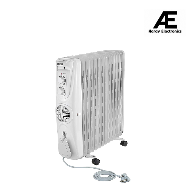 Usha 3809F PTC 2000 Watts Oil Filled Radiator Room Heater (White)