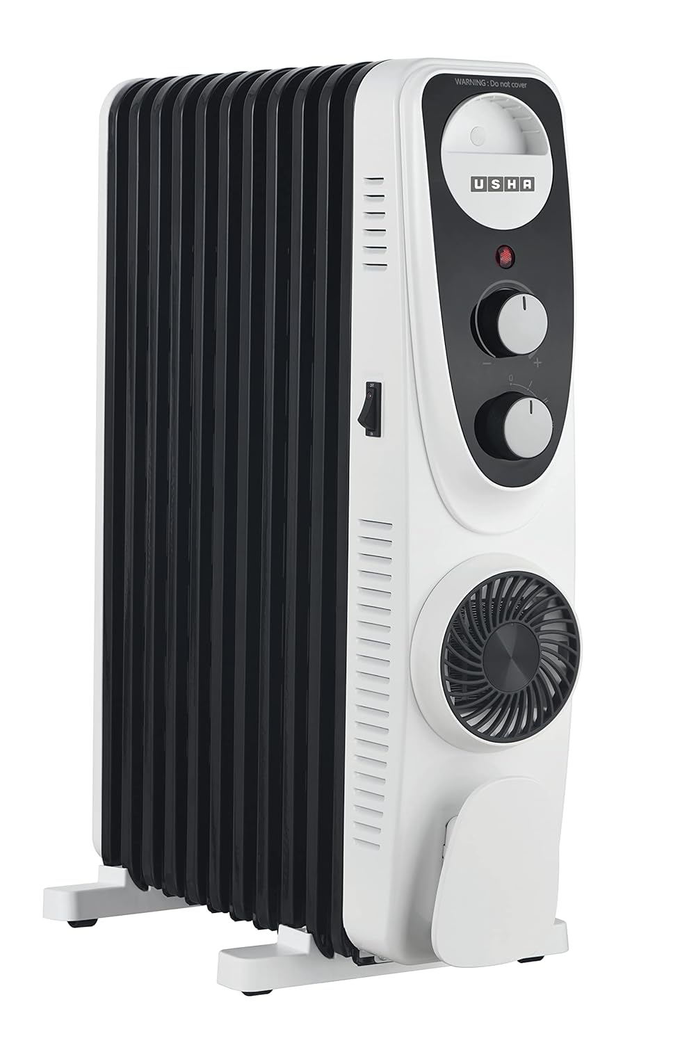 USHA 4213 FU PTC U Shaped 13 Fin Oil Filled Radiator Room Heater (Black),2400 Watts