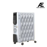 Usha OFR 9 Fin 4309 FSE PTC Room Heater with Fan Heater and Remote Control (White, Oil Filled Radiator)