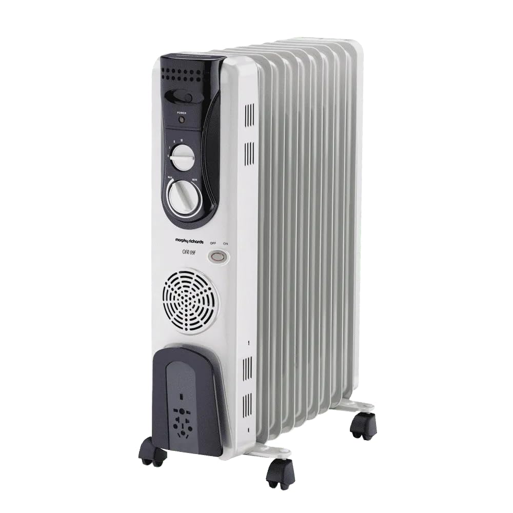 Morphy Richards OFR 11F 11-Fin 2900W Oil Filled Radiator Room Heater | Adjustable Thermostat | Safety Tilt &amp; Auto Thermal Shutoff | Castor Wheels for Easy Mobility | Silent Heating