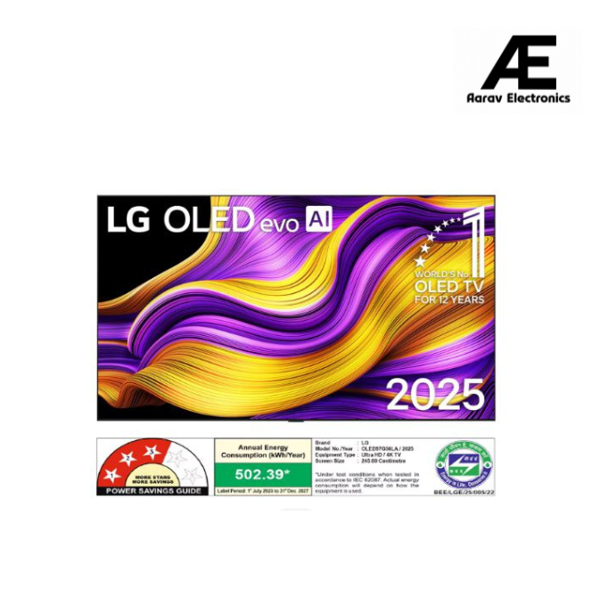 LG 97 Inch (245 cm) OLED evo G5 4K Smart TV (2025 Model) with α11 AI Processor Gen2, Dolby Vision &amp; Atmos, VRR 165Hz