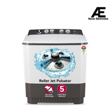 LG 10 kg 5 Star Semi-Automatic Top Load Washing Machine Appliance (P1040RGAZ, Dark Gray, Roller Jet Pulsator)