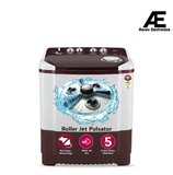 LG 10.5 kg 5 Star Wind jet dry Semi-Automatic Top Load Washing Machine (P105ASRAZ, Burgundy, Roller Jet Pulsator)