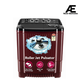 LG 11.5 kg, 5 Star, Roller Jet Pulsator with Soak, Wind Jet Dry Technology, Semi-Automatic Top Load Washing Machine (2025 Model, P115ASDAZ, Smart Filter &amp; Rat Away feature)