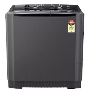LG 14Kg Semi Automatic Washing Machine, Roller Jet Pulsator + Soak, Middle Black, 5 Star(P1465SKAZ)