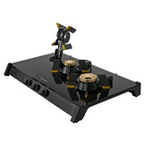 Faber Genius 75cm 3 Burner Cooktop | Brass Burners | Auto Ignition | 8mm Toughened Glass | Liftable Burner Design - HOB Cooktop Genius 753 AI BK