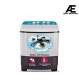 LG 6 Kg 5 Star Anti Rust Semi-Automatic Top Loading Washing Machine (P6001RGZ, Roller Jet Pulsator, Collar Scrubber, Dark Grey)