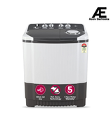 LG 7 Kg 5 Star Wind Jet Dry Semi-Automatic Top Loading Washing Machine (P7020NGAZ, Dark Gray, Rat Away Feature)