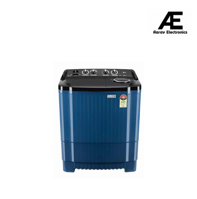 LG 8Kg Semi Automatic Washing Machine, Roller Jet Pulsator + Soak, Full Dark Blue, 5 Star(P8015SBAZ)