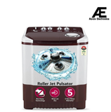 LG 8 Kg 5 Star Wind Jet Dry Rat Away Technology Semi-Automatic Top Loading Washing Machine (P8030SRAZ, Roller Jet Pulsator, Collar Scrubber, Lint Collector, Burgundy)