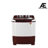 LG 8Kg Semi Automatic Washing Machine, Roller Jet Pulsator + Soak, Burgundy, 5 Star(P8035SRAZA)
