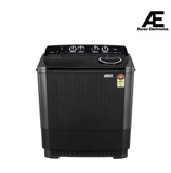 LG 8.5 Kg 5 Star Semi Automatic Top Load Washing Machine with Roller Jet Pulsator | Soak | Wind Jet Dry | 4 Wash Programs (P8535SLMZ, Full Black)
