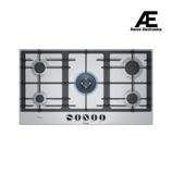 Bosch Series 6 Built-in Gas Hob 90 cm Stainless Steel with 5 Burners, StepFlame Technology & Wok Burner - PCR9A5B90I