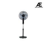 USHA Cyclotron 5 Blade Pedestal Fan | 1200RPM | Anti - Rust Protection | 100% Copper Motor | 2 Year Warranty | Black