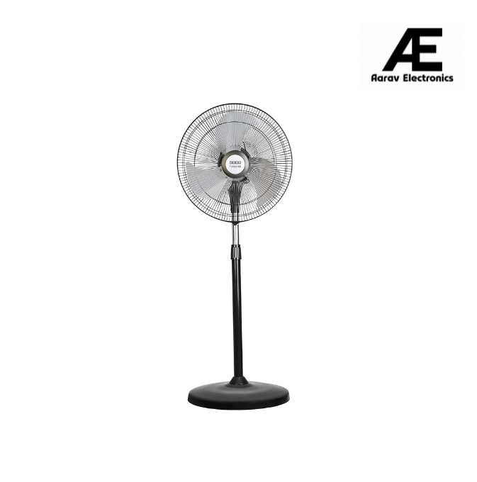 Usha Turbo 180 450mm Pedestal Fan (Metal Black)