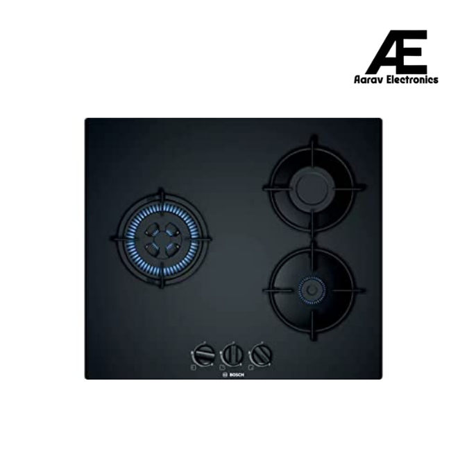 Bosch Serie | 4 Gas hob 60 cm Tempered Glass 3 Burner Gas Hob PNC6B6B10I