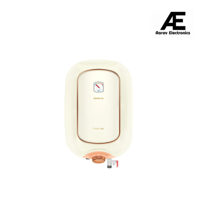 Havells Puro DX 25 Litre 5 Star Vertical Storage Water Heater (Ivory Pink, 2000 Watts)