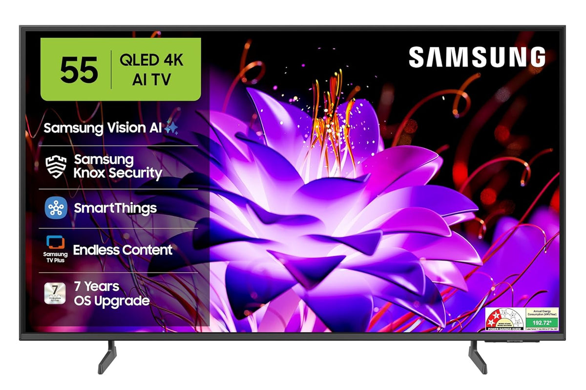 Samsung 140 cm (55 inches) Vision AI 4K Ultra HD Smart QLED TV