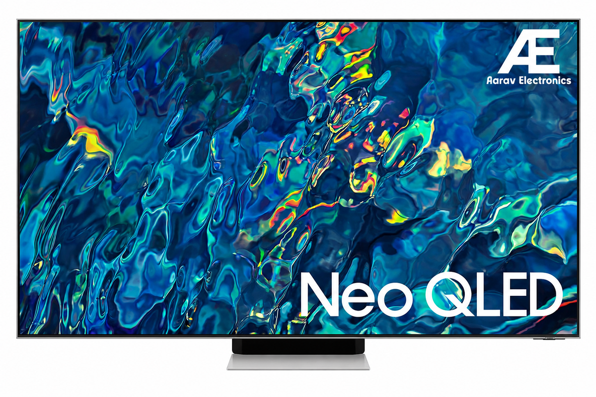 Samsung 138 cm (55 inches) 4K Ultra HD Smart NEO QLED TV QA55QN95BAKLXL (Bright Silver)